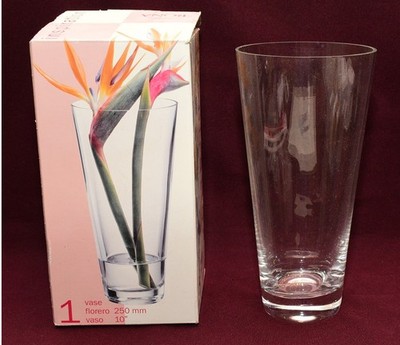 RONA Inspiration Blumen Klarglas Vase 25 cm Made in Slowakei #MY