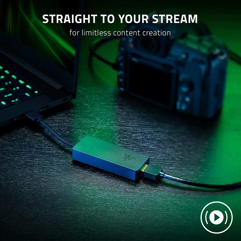 Razer Ripsaw X USB Capture Card w/Camera Connection: 4K 30FPS - OBS & Streamlab - Image 4 of 4