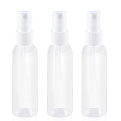 ZIZEMOJA 2OZ 3 Pack Small Spray Bottle 60ml, Clear Plastic Travel