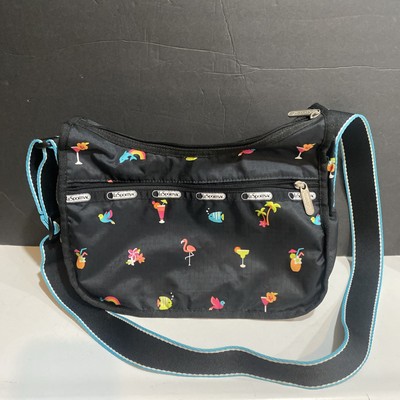LeSportsac Classic Hobo  Happy Hour  ~ VHT Flamingo Beach Print NOS