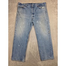 Vintage Levi's 501xx Jeans Mens 44x30 Fit 42x29 Blue Distressed USA Made 80s 90s