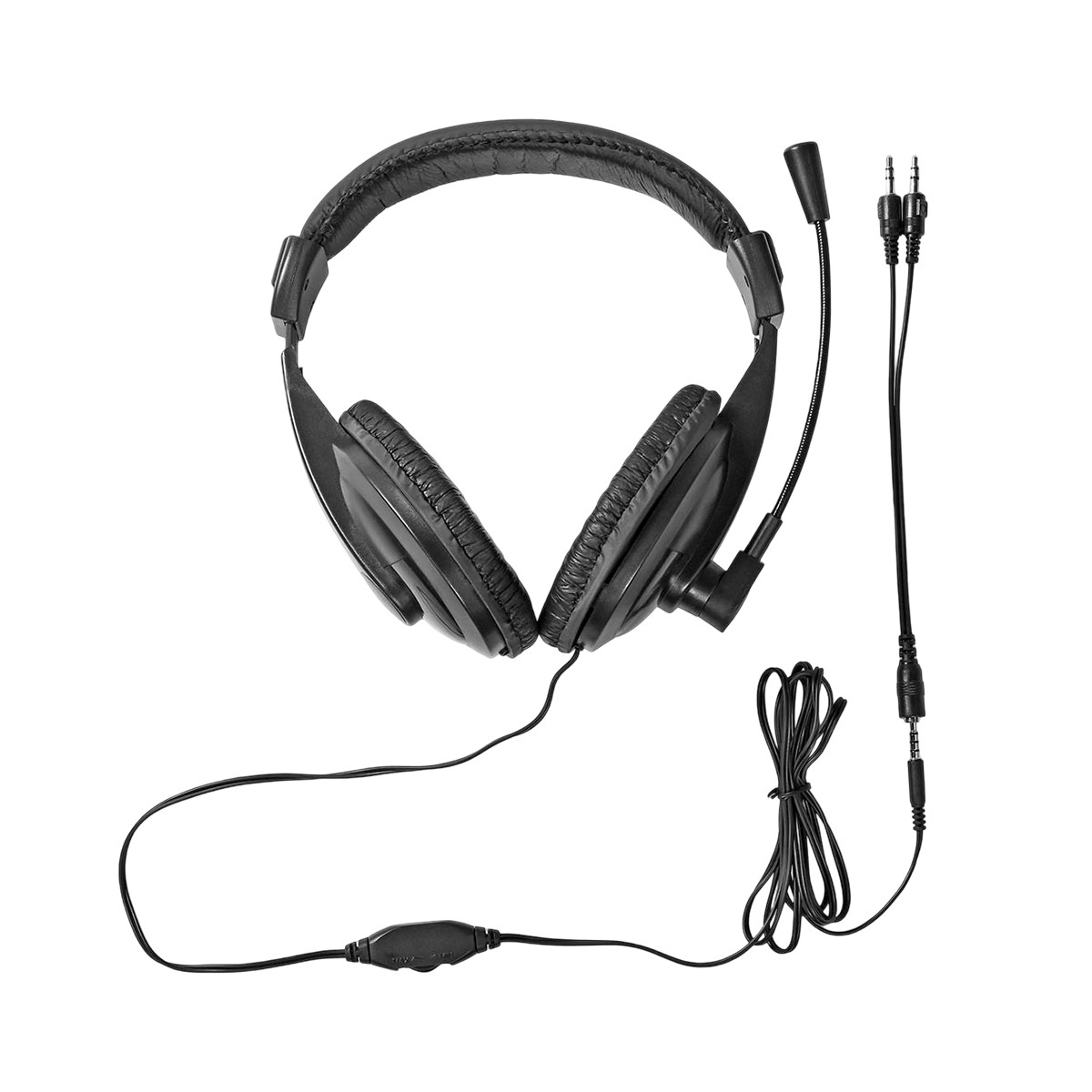 Casque PC stéréo avec microphone pliable Nedis pour clarté vocale absolue
