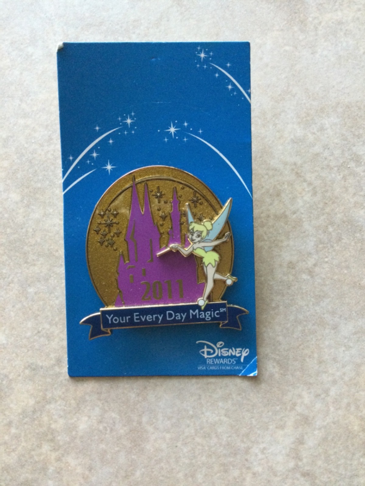 Disney Trading Pin Tinkerbell Your Every Day Magic 2011 Visa Exclusive New