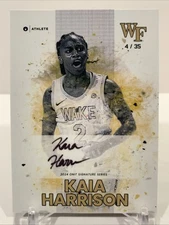 2023-24 ONIT Wake Forest - COLOR SP On Card AUTO #77 Kaia Harrison 4/35