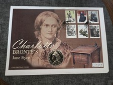 2001 ROYAL MINT VICTORIAN ERA &pound;5 B/UNC - coin cover Charlotte Bronte Jane Eyre