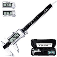 Digital Messschieber Schieblehre 150mm Edelstahl LCD Anzeige schwarz 4-in-1