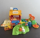 Fisher Price Little People School House Playground Vintage 1988 Accessories