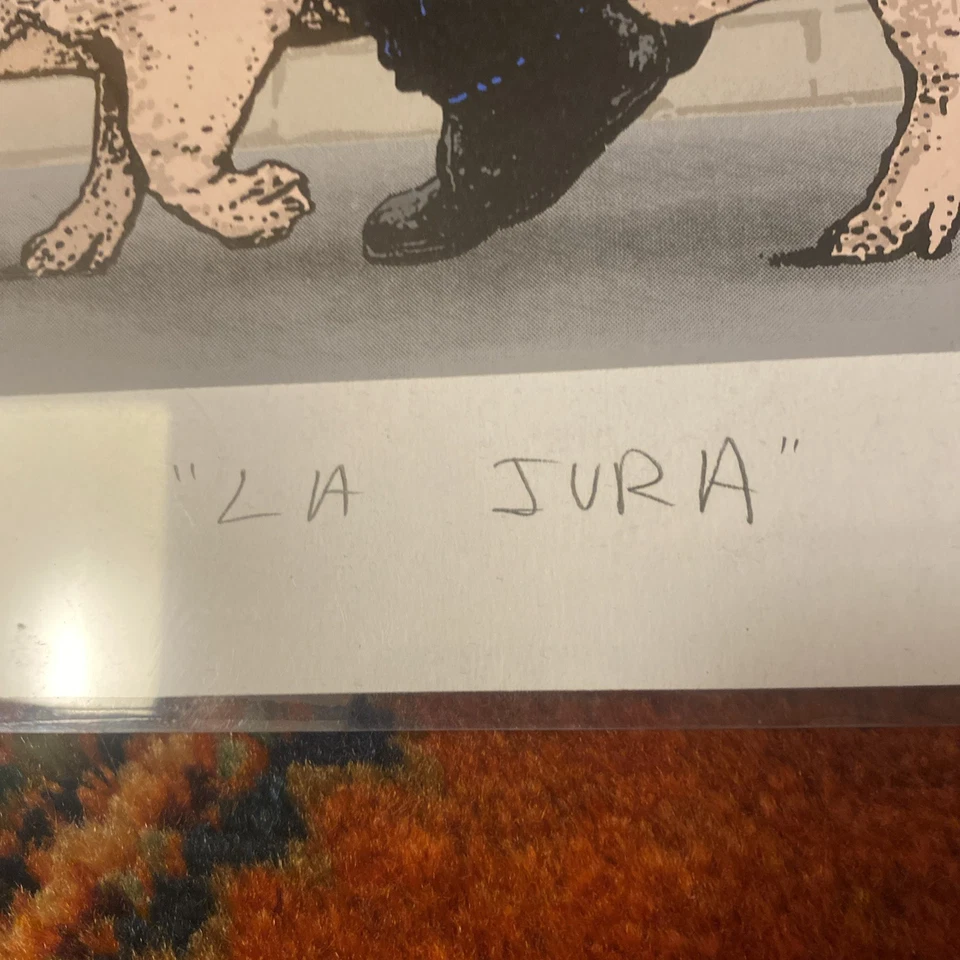 Himed La Jura Mexico Street Art lithograph Signed 41/45 Known As Mexican Banksy - Image 4 of 4