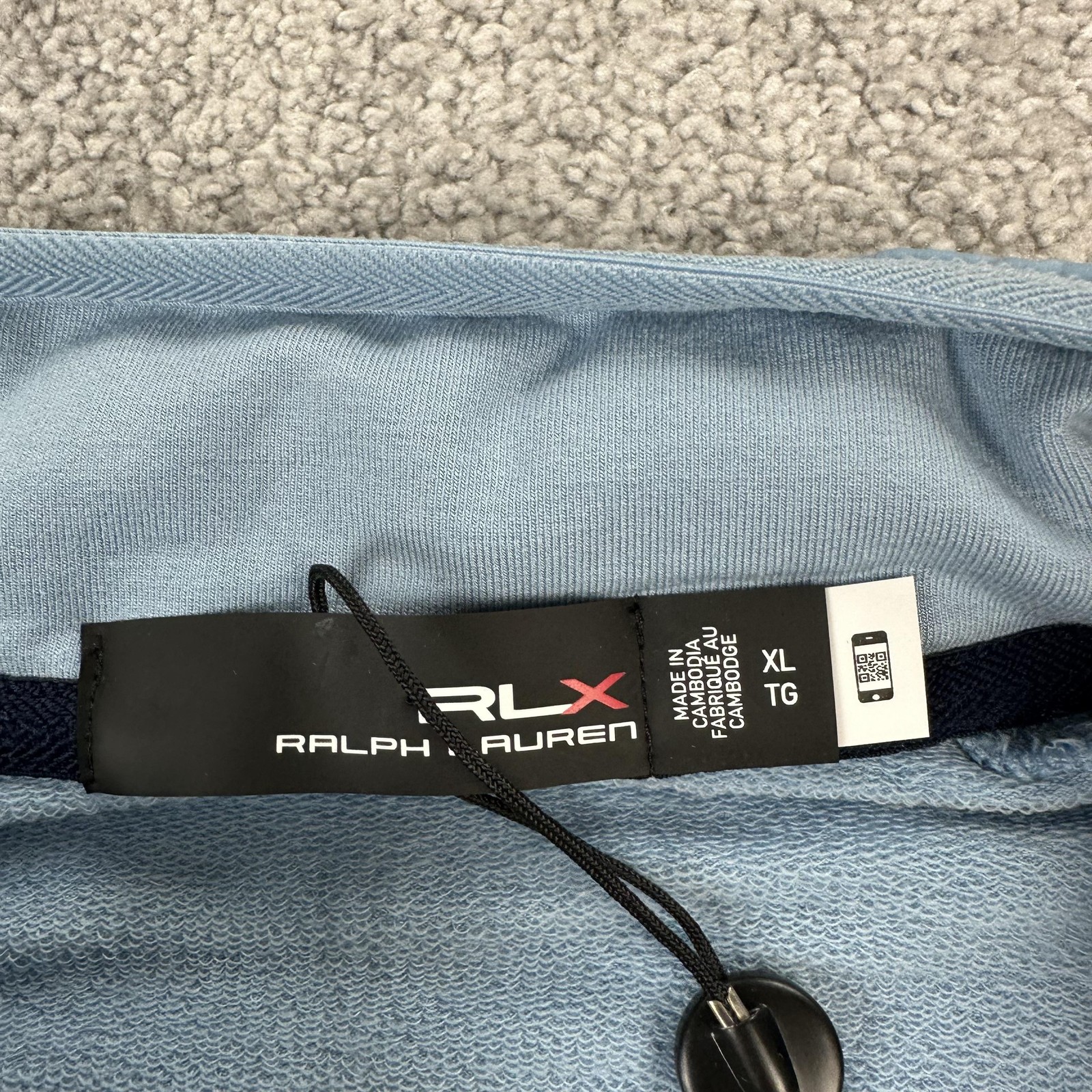 RLX Ralph Lauren Golf Jacket Mens XL Blue Quilted Hybrid Insulated Full Zip