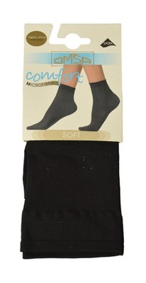 OMSA women's low-cut microfiber sock with comfort edge, item 534 SOFT SOCK