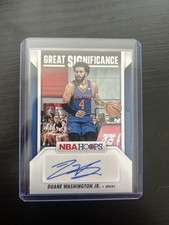 2024-25 NBA Hoops DUANE WASHINGTON JR Great Significance Auto NEW YORK KNICKS 🔥