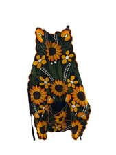 Embroidery Mexico Apron Floral Sun Flowers