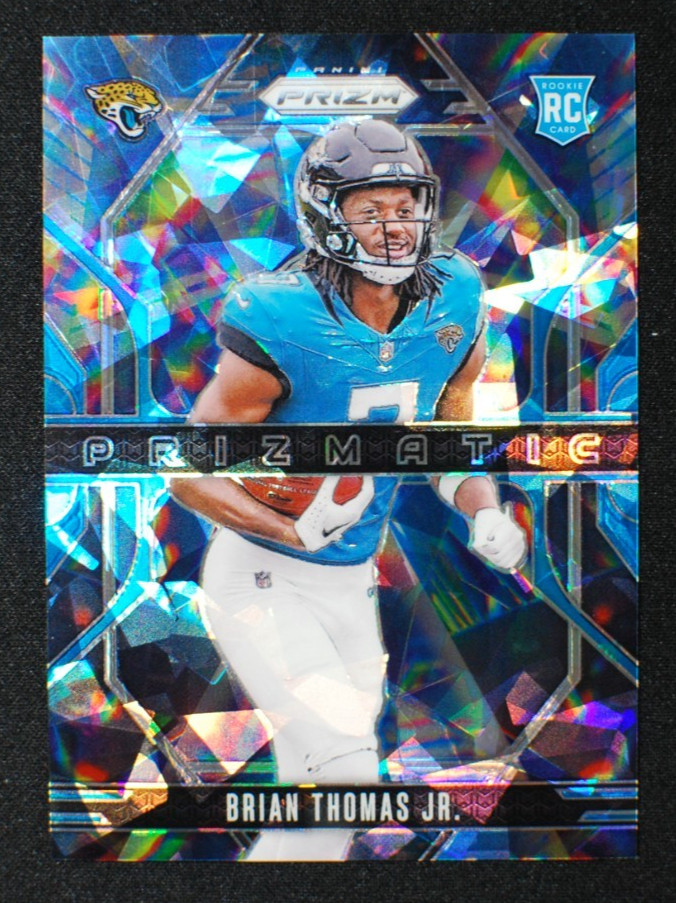 🌟 BRIAN THOMAS JR - 2024 Panini PRIZM #19 PRIZMATIC BLUE ICE RC /99 - Jaguars