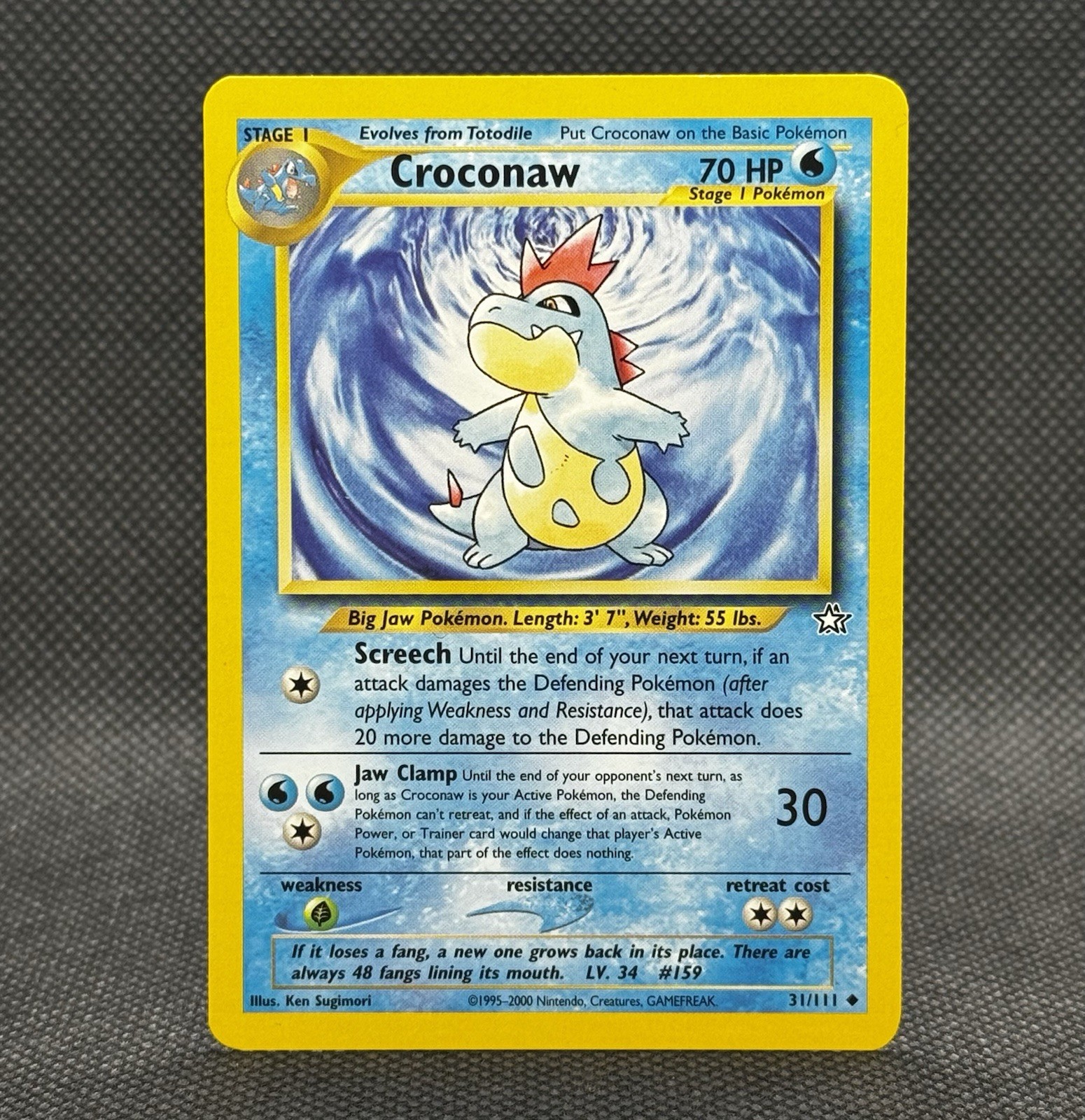 Croconaw 31/111 Uncommon Neo Genesis Pokemon Lightly Played