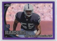 2010 Topps Chrome Retail Purple Refractor /555 Rolando McClain #C212 8d2