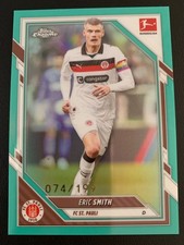 Eric Smith Chrome Bundesliga 2025/26 Aqua Refractor /199 #86