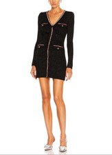  495 Self Portrait Lurex Knit Mini Dress Size Medium