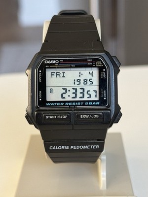 Casio Digital Vintage Calorie Pedometer Step Counter EXW-50 611 8
