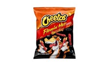 Cheetos Flamin Hot Crunchy King Size 3.5oz (99.2g) Pack of 4 Bags - USA Import
