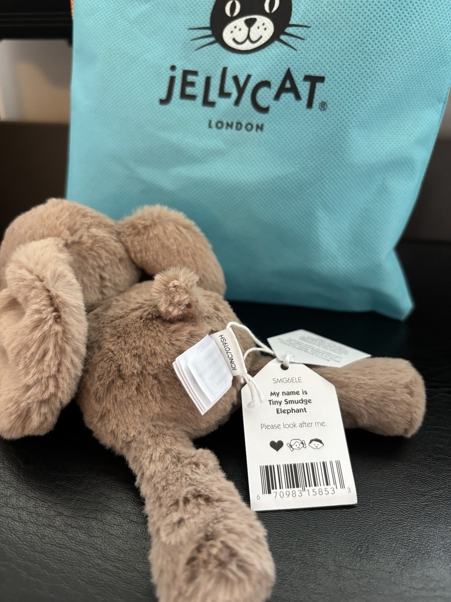 JELLYCAT Tiny Smudge Elephant Authentic Rare Hard To Find | eBay