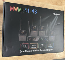 Share 4-Channel Wireless Microphone System,UHF Compact Cordless Mic Set