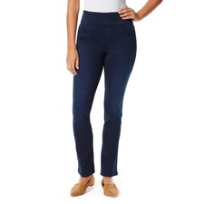 Gloria Vanderbilt Amanda High Rise Pull On Jeans Kansas Womens Size 8