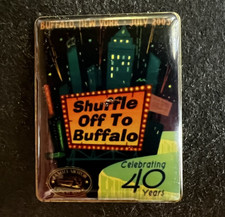 2003 40 Years Family Motor Coach Assoc. Shuffle Off To Buffalo NY Epoxy Pin 1.4"