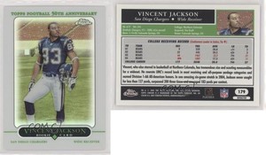 2005 Topps Chrome Refractor Vincent Jackson #179 Rookie RC
