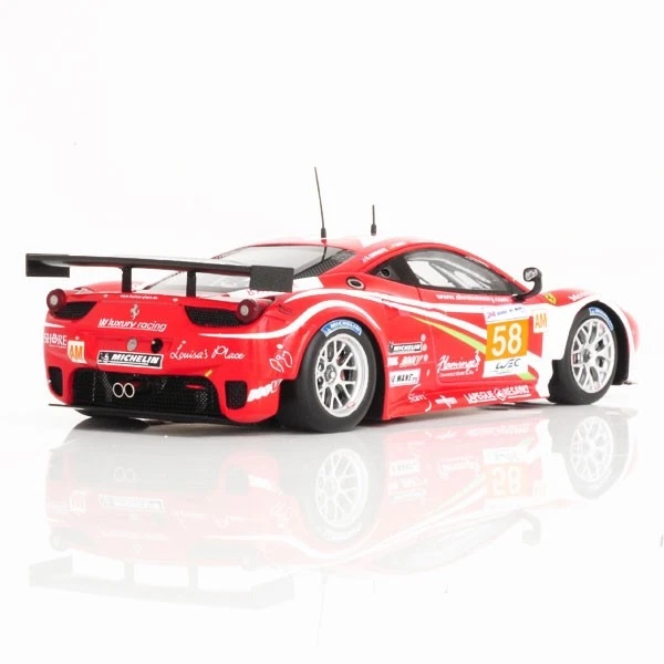 Minichamps 1:43 FERRARI 458 ITALIA GTE AM CARRERAS DE LUJO 24H LE MANS 2012 FUJIMI Foto 2 de 3