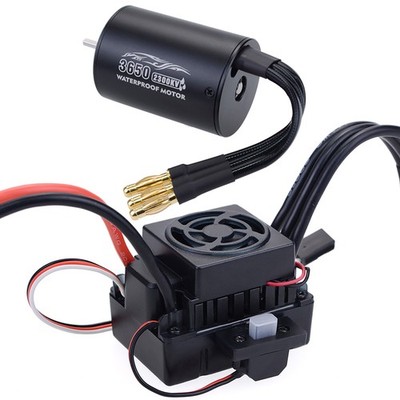 3650 Brushless Sensorless Motor 3.175mm mit 60A ESC Combo für 1/8 RC Drift Car