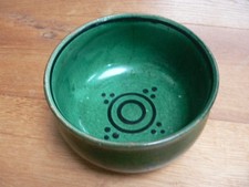 Studio Potter. Keramikschale Vintage grün Ca. 70er Jahre