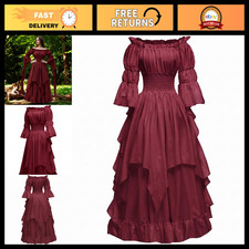 Gothic Witch Dress for Women - Medieval Renaissance Victorian Costume Outfit