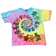 2000s Grateful Dead Bear Spiral Tie Dye T Shirt M