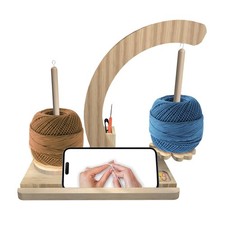 Yarn Holder for Crocheting and Knitting,Upgraded Rotating Yarn Spinner with 2...