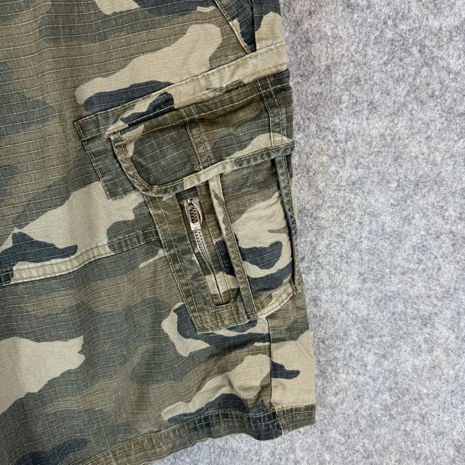 Pantalones Cortos de Carga Ecko Unltd Camuflados Para Hombres 38 Verde Ripstop Utility Y2K Patinador Grunge Foto 4 de 4