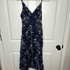 Urban Outfitters Constellation Blue Velvet Star Print Dress size XS