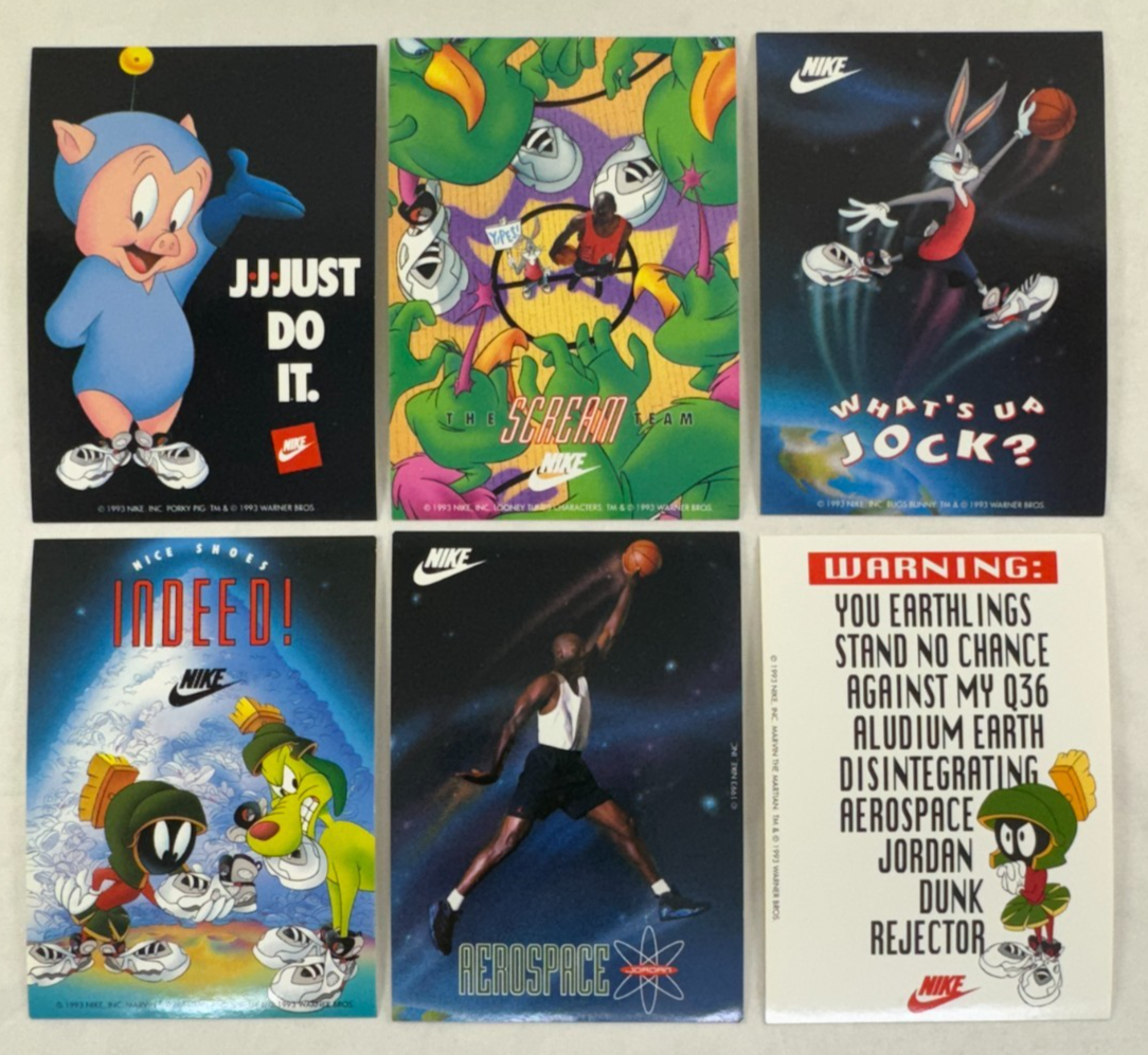ファングッズ STICKERS SPACE JAM MICHAEL JORDAN PROMO CARD SET: NIKE & LOONEY TUNES SPACE JAM MICHAEL JORDAN