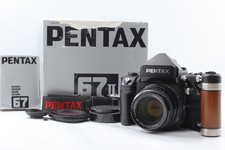  N MINT in Box Pentax 67II AE Camera SMC P 105mm f2.4 Lens Magnifier From JAPAN