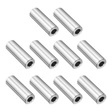 10 Pcs Stainless Steel Spacer 1/4" Bore x 5/8" OD x 2" Length