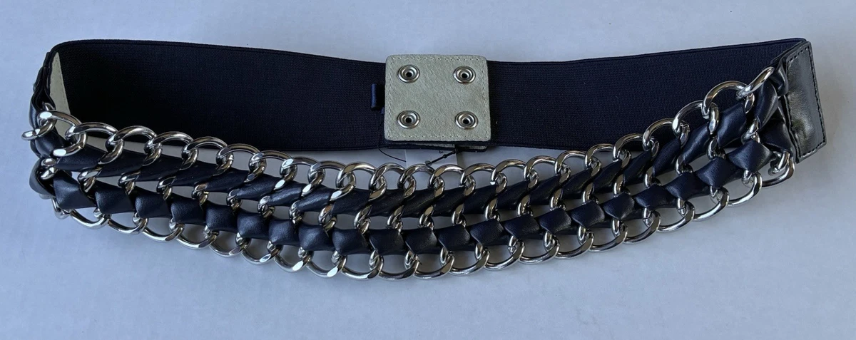 White House Black Market ~ Women’s Large ~ Brown W/Silver Studded Belt ~ New Women main image 2