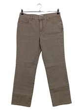 ASCARI Damen Jeans Regular Fit Gr. 40 L Braun Casual Baumwolle