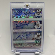 2025 Panini Select Summit Autos Cracked Ice Dickerson, Faulk, Edgerin James /24