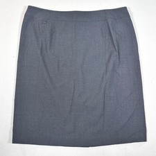 Calvin Klein Women's Charcoal Gray Knee Length Pencil Skirt Business Casual 18W