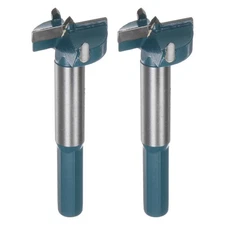 2pcs Forstner Drill Bit 28mm (1-3/32") Carbide Wood Hinge Hole Opener Hex Shank