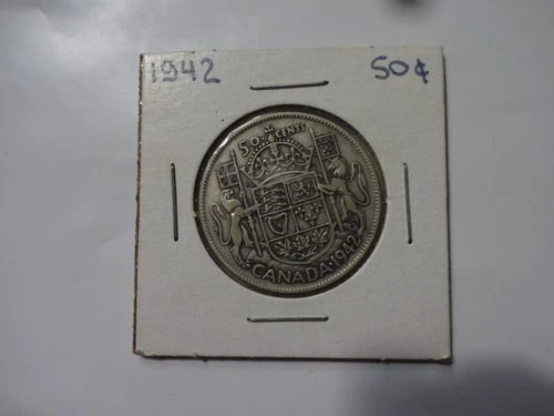 Photo of a 1942 Canada 50 Cents from an eBay sale