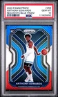 2020 Panini Prizm Anthony Edwards Red/White/Blue Rookie RC #258 PSA 10 Gem Mint