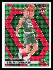 2024-25 Mosaic Choice Red Green #245 Baylor Scheierman Celtics Rookie RC QW 2