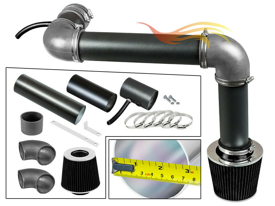 Rw Gris Froid Admission Air Kit + Filtre Pour 1993-1995 Camaro/Firebird 3.4L V6