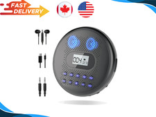 Portable CD Player w/Dual Stereo Speakers Rechargeable Walkman, Anti-Skip, AUX