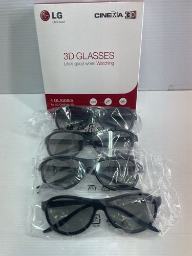 LG 3D Glasses for LG Cinema 3D 4 pack AG-F310 (X4) Bundle Home Movies Pack. New